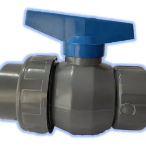 Llave de paso Duke 40 mm p/pegar, 1 unión, por pack 4 unid.