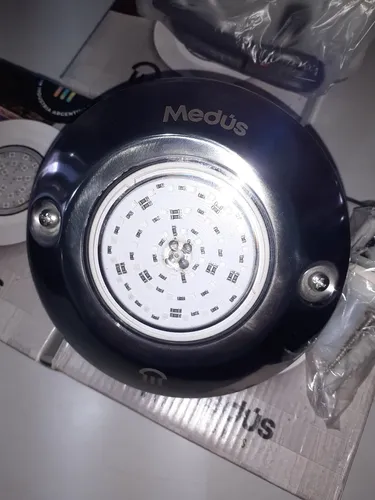 Kit 3 Luces Medus Rgb 12 W. De Acero Inoxidable Con Fuente - Imagen 2
