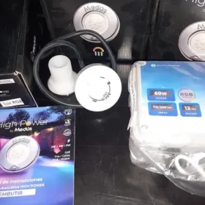 Pack Fuente+ 3 Luces Medus Rgb Para Piscinas